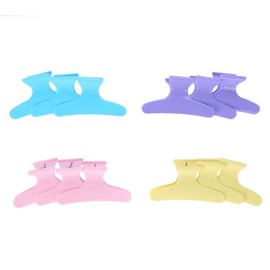 Hair Claw Clamp, Colorful 12 Hair Clips, Hair Accessories Butterfly Design Hair Clip Section for Barber Salon Salon Styling Tools Hair Salon(Color hair clip)