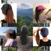 2 Packs Criss Cross Hat Womens Baseball Cap Distressed Ponytail