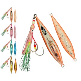 90g Proto-J Orange Glow Fishing Lures for Freshwater and Saltwater Fish. Proto-J.