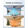 warmiplanet 42 Inch Small Ceiling Fan with Lights and Remote,