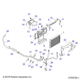 Polaris RZR Radiator Bracket Mount, Right, Black, Genuine OEM Part 5263171-329, Qty 1