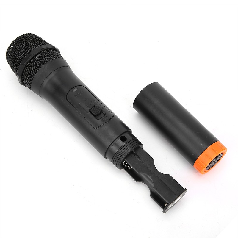 Black ABS Plastic Professional Universal Handheld VHF Wireless Microphone USB