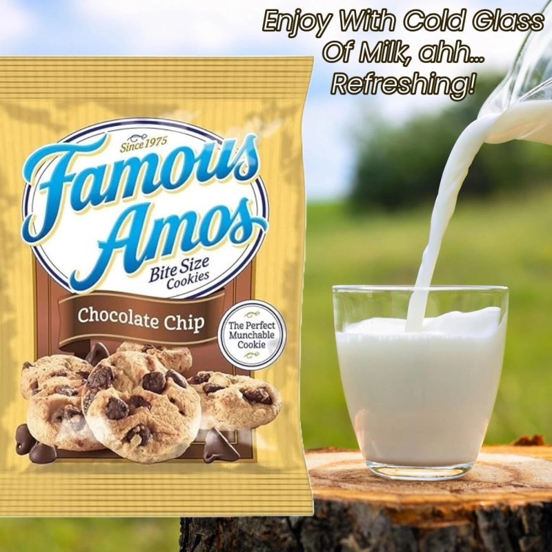PRIME GRADE Famous Amos Chocolate Chip Cookies, 42ct of 2oz