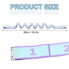 Nivofu 2Pcs Yoga Straps for Stretching Yoga Stretching Strap Stretching Bands with 8 Adjustable Loops, Leg Stretcher Strap Yoga Pull Strap for Pilates, Dance, Gymnastics Exercise