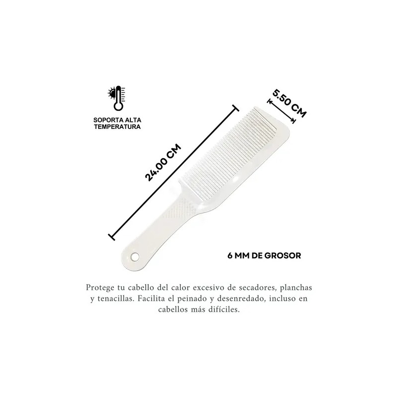 Peine De Alta Resistencia Térmica, Todo Tipo De Cabello