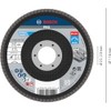 Bosch 1x PRO Metal X571 Flap Disc Straight Version Fiber