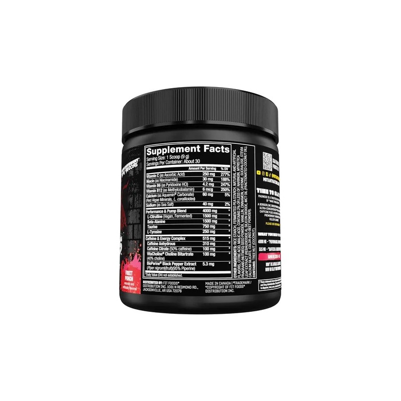 Pre Entreno Mutant Madness 30 Servicios Todos Los Sabores