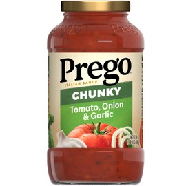 Prego Chunky Tomato with Garlic and Onion Pasta Sauce, 24 Oz Jar