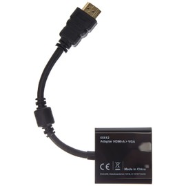 DeLOCK Adaptor Cable HDMI-A Male to VGA Female Black