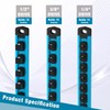 WORKPRO Magnetic Socket Organizer, Heavy Duty 1/2-Inch Drive Socket Rail