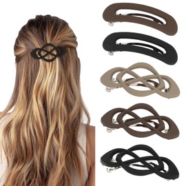 Amariver Hair Barrettes for Women 5packs Clips French Barrette Clip for Thick Thin Long Short Hair Fashion Accessories for Women Girls
