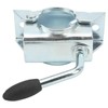 BusoTh 48mm Jockey Wheel Split Clamp, Galvanized Iron Trailer RV