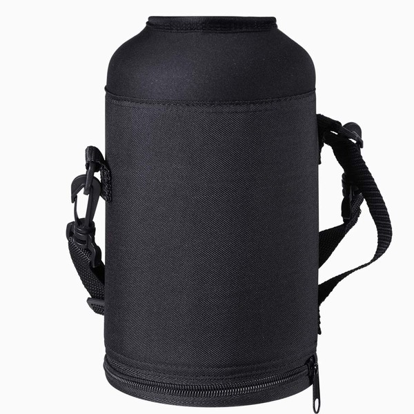 BUZIO Water Bottle Holder Carrying Pouch for 40oz 64 oz Bottles - Carry, Protect and Insulate Your Flask with This Military Grade Carrier an Adjustable Padded Shoulder Strap
