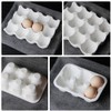 Cabilock Ceramic 6 Cup Egg Holder Half Dozen White Porcelain