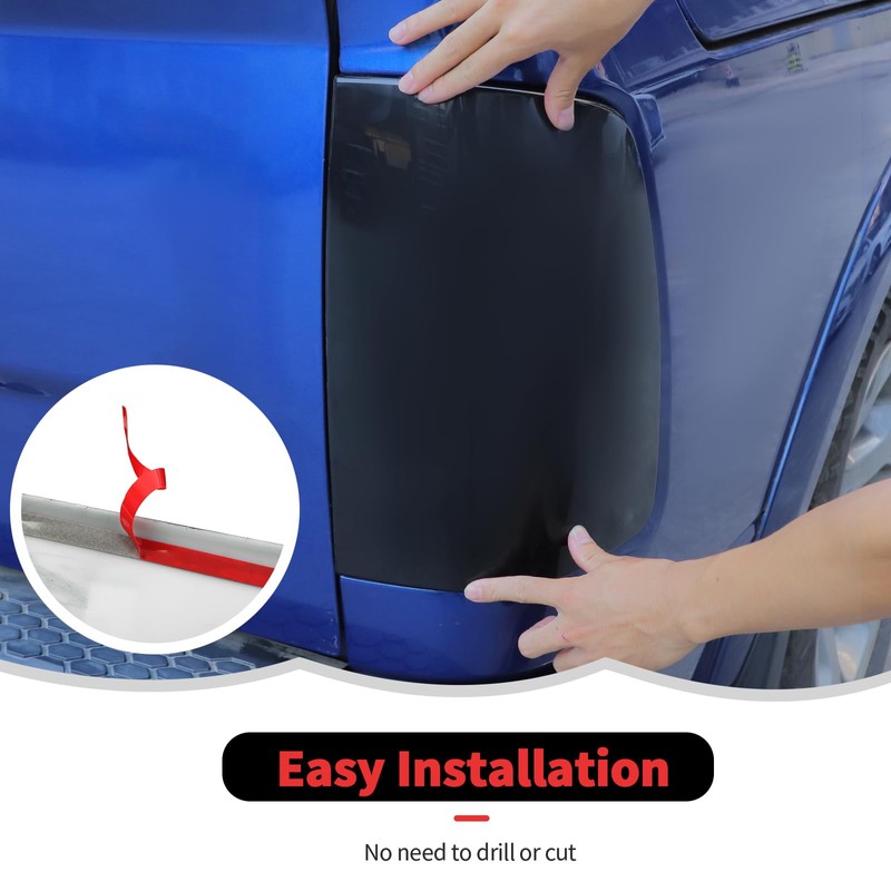 RT-TCZ Smoked Black Tail Light Lamp Cover Guard Trim Decoration