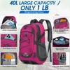 40L Packable Backpack Waterproof Hiking Backpacks Lightweight Outdoor Sport Travel