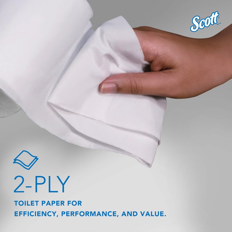 Scott Professional Essential Coreless High-Capacity Standard Roll Toilet Paper, Bulk