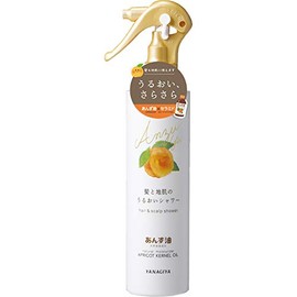 Yanagiya Apricot Oil, Apricot Oil, Moisturizing Shower for Hair and Skin 6.7 fl oz (195 ml) x 3 Packs