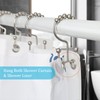 Shower Curtain Rings, OEH Shower Curtain Hooks, Rust-Resistant Metal Shower