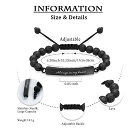 zeqingjw Cremation Bracelet for Ashes Adjustable Cremation Urn Bracelet Bangle for Ashes Stainless Steel Memorial Ashes Keepsake Jewelry for Men Women