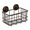 SANNO Powerfu Suction Cup Shower Caddy Basket for Shampoo Combo