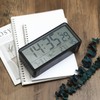 Fuji Boeki Radio-controlled Digital Table Clock, Large, Black 60693