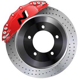 N Performance Brake Caliper Sticker Heat Resistant Fits Hyundai Rear Paint for i30N i20N Kona N Performance 7x3cm