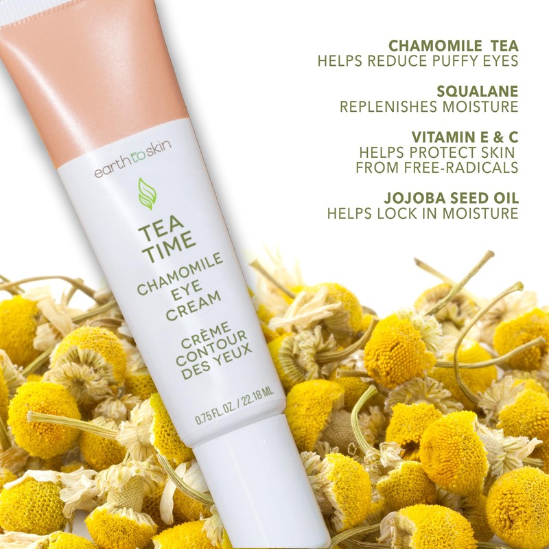 Earth To Skin Tea Time Chamomile Eye Cream – Hydrating