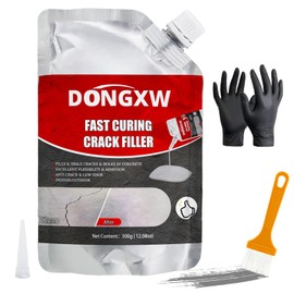 Concrete Crack Filler Repair Adhesive – Quick-Drying Waterproof Cement Crack Filler, Concrete Caulk Sealant for Joints, Walls, Sidewalk, and Foundation(Grey)