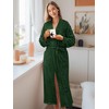 PAVILIA Green Women Waffle Knit Kimono Robe, Soft Cozy Breathable