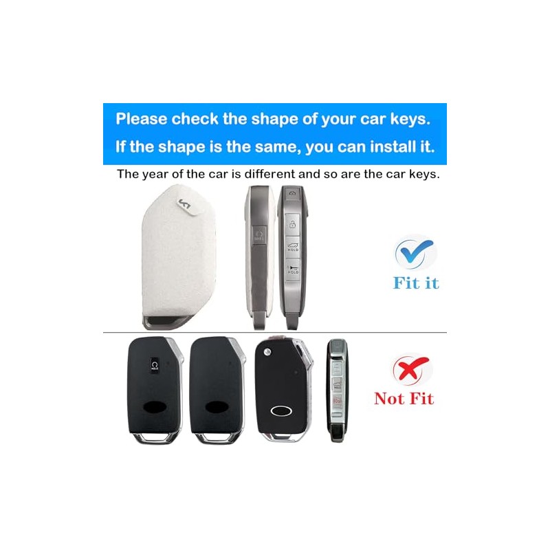 Kirsnda TPU Key Fob Cover for 2023-2024 Telluride EV5 -
