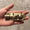 Chiloskit 4inch Solid Cast Brass Barrel Bolt Antique Brass Door