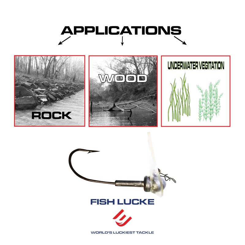Luck E Strike Original Scrounger Jig Head (1/2 Ounce Long