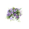 YoungJewl Artificial Flowers Fake Peony Silk Mini Plastic Bridal Flowers