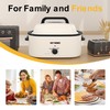 24 Quart Electric Roaster Oven with Visible & Self-Basting Lid,