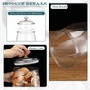 Nuogo 6 Pcs 64 oz Candy and Cookie Jar Plastic
