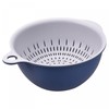 sourcing map Kitchen Strainer Colander Bowl Set, Small Double Layer