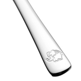 LEONARDO Bambini Avventura 070798 Children's Cutlery Set 4 Pieces - Cutlery with Motifs Made of High-Quality Stainless Steel - Dishwasher Safe - With Animal Motifs Lion, Elephant, Crocodile, Sun -