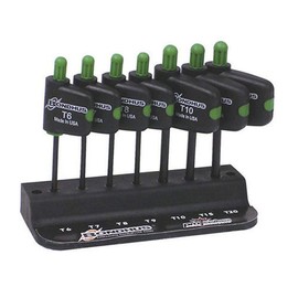 Bondhus 34445 Set of 7 Star Flagdriver Tools, sizes T6-T20