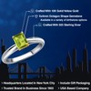 Gem Stone King 925 Silver and 10K Yellow Gold Green