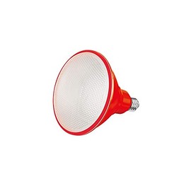 FOCO LED AKSI PAR38 6W Decorativo Color ROJO, Consume 12 W, Para uso en interiores y exteriores IP65, 127V, E27
