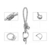 MORSUNBELA Key Ring with Glitter Rhinestone Car Key Ring Pendant