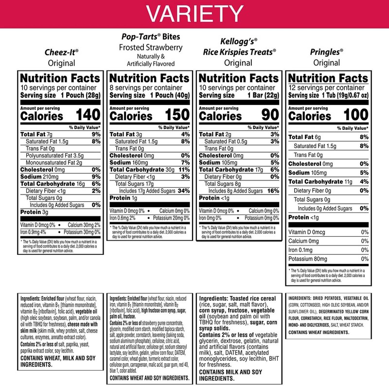 Kellogg's Family Favorites Mix Variety Pack Snacks, 40 pk.