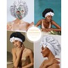 HAIMEIKANG Double-Sided 100% Mulberry Silk Bonnet & Shower Cap for