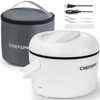 CHEFSPOT Electric Lunch Box, 37oz Portable Food Warmer with 12V/24V