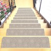 Set of 7 Stair Treads Ultra-Thin with Non Slip Rubber