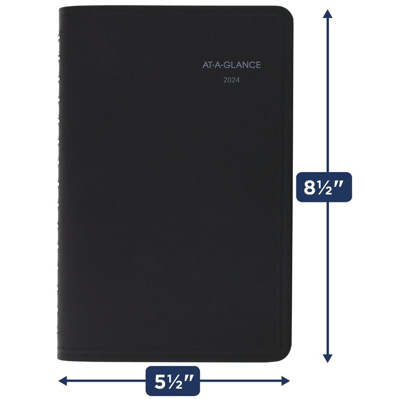 AT-A-GLANCE 2024 Weekly & Monthly Appointment Book Planner, 5" x