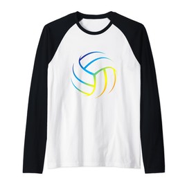 Volleyball Stuff Attire Tie Dye For A Teen Girl Player Raglan Baseball Tee