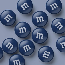 M&M’S Milk Chocolate Dark Blue Candy - 2lbs of Bulk Candy in Resealable Pack for Candy Buffet, Birthday Parties, Theme Meetings, Candy Bar, Sweet Stuff for DIY Party Favors or Edible Decoration