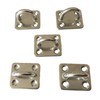 Sunload Eye Plate Rectangular Stainless Steel V4A Pack of 5
